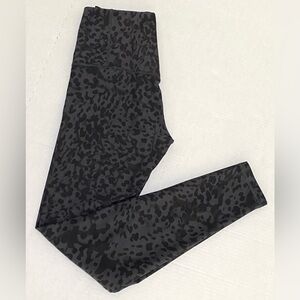 Old Navy Active Womens S Solid Black Animal Print Powersoft Leggings Athletic